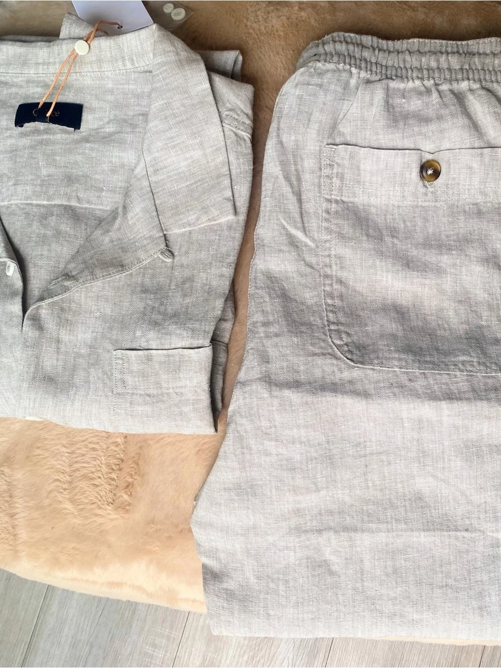 Quince $148 Men’s 100% European Linen Drawstring Beach Pants ~ M